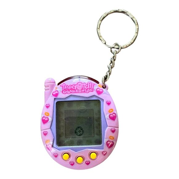 Tamagotchi Other - Bandai Tamagotchi Connection V3 2004 Pink Purple Hearts Angel Wings Halo - Works